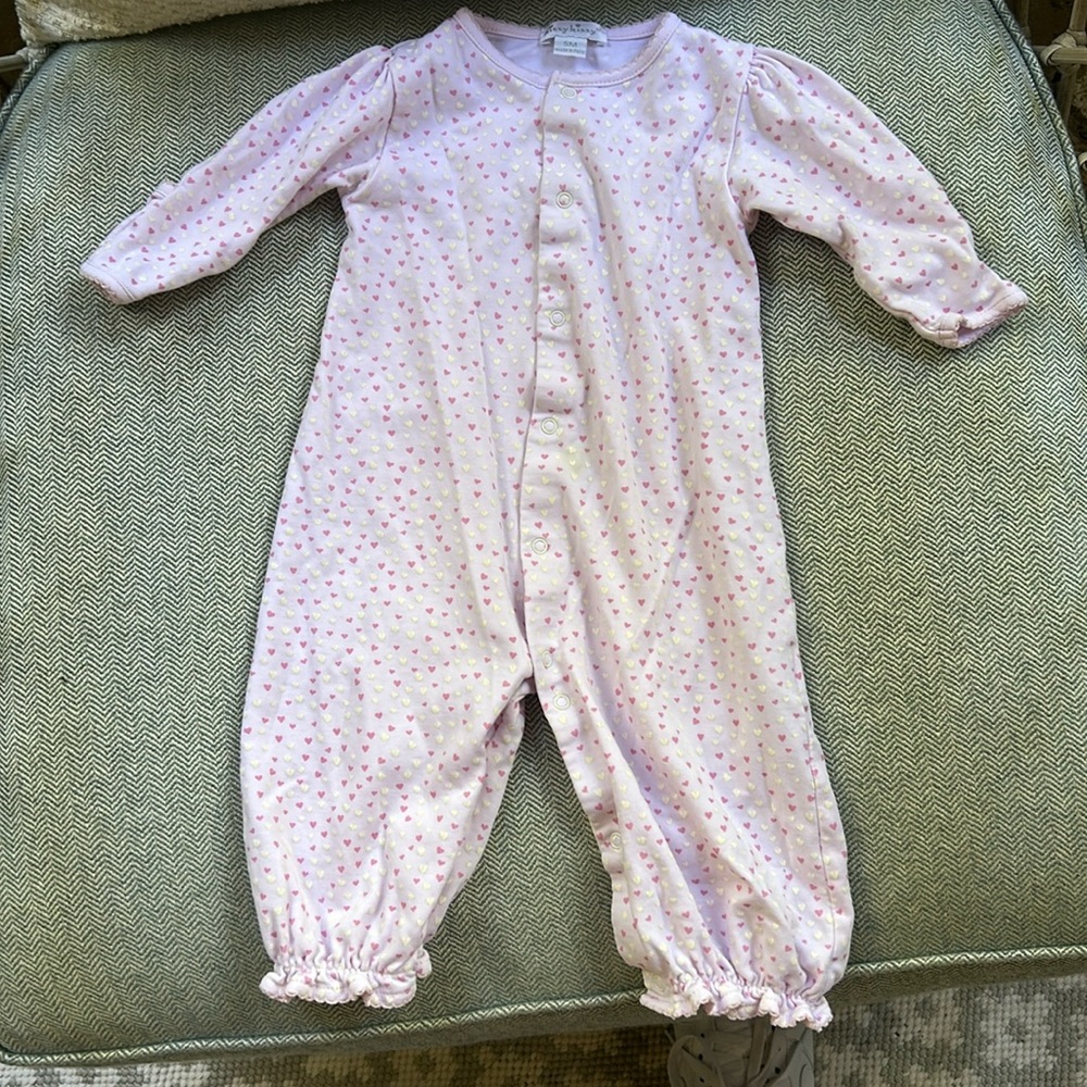 Pink baby onesie